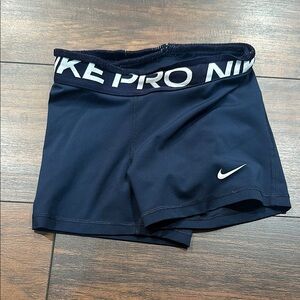 Nike Pro Navy Blue Athletic Shorts